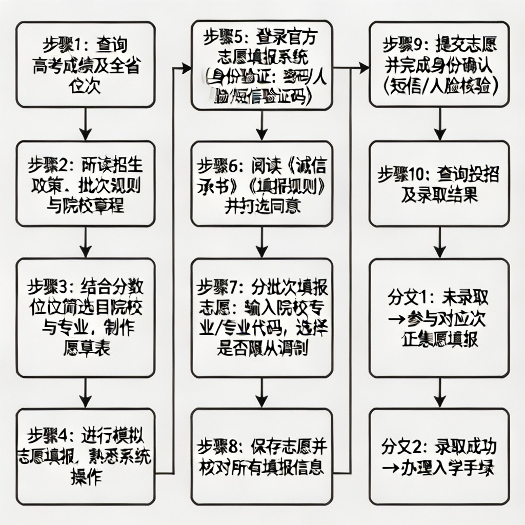 志愿填报流程